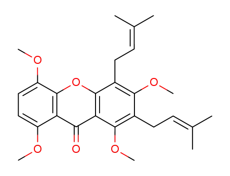 Molecular Structure of 33507-91-4 (tetra-O-methylgartanin)