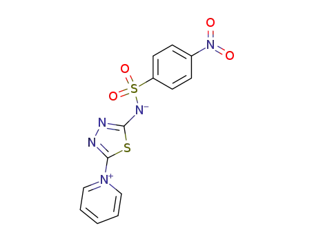 1-[5-(4-nitro-benzenesulfonylamino)-[1,3,4]thiadiazol-2-yl]-pyridinium betaine
