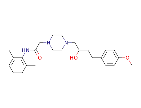 Molecular Structure of 357385-16-1 (N-(2,6-dimethylphenyl)-2-{4-[4-(4-methoxyphenyl)-2-hydroxybutyl]piperazinyl}acetamide)