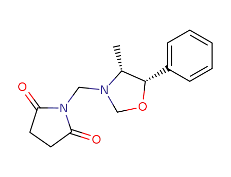 <i>N</i>-((4<i>R</i>)-4<i>r</i>-methyl-5<i>c</i>-phenyl-oxazolidin-3-ylmethyl)-succinimide