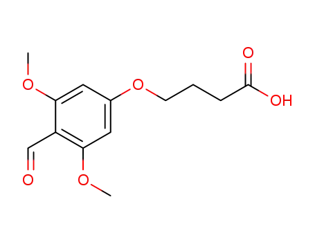 Molecular Structure of 197304-21-5 (4-(4-FORMYL-3,5-DIMETHOXYPHENOXY)BUTYRIC ACID)