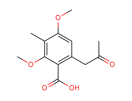 2,4-dimethoxy-3-methyl-6-(2-oxopropyl)benzoic acid