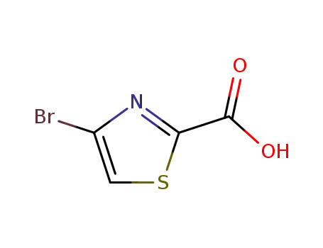 Molecular Structure of 88982-82-5 (4-BROMO-1,3-THIAZOLE-2-CARBOXYLIC ACID)
