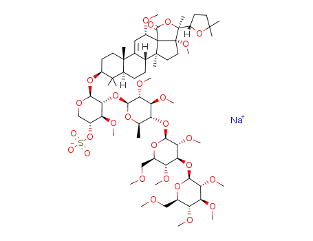 Molecular Structure of 79734-73-9 (C<sub>65</sub>H<sub>107</sub>O<sub>27</sub>S<sup>(1-)</sup>*Na<sup>(1+)</sup>)