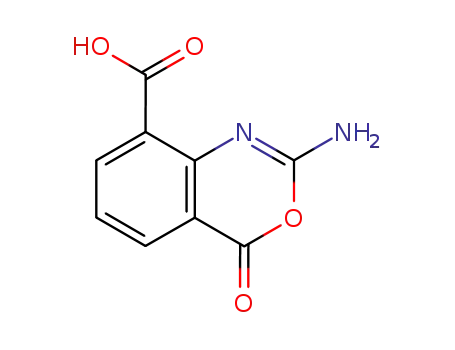 Molecular Structure of 32360-46-6 (4H-3,1-Benzoxazine-8-carboxylicacid,2-amino-4-oxo-(8CI))