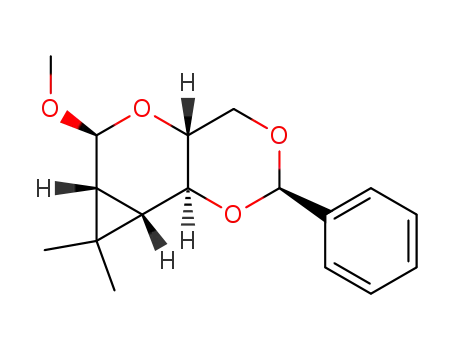 methyl 4,6-O-(phenylmethylene)-2,3-dideoxy-2,3-C-isopropylidene-α-D-mannopyranoside