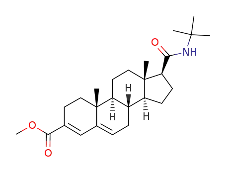 3-Carbomethoxy-N-t-butyl-androst-3,5-diene-17β-carboxamide