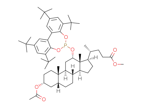 methyl 3α-acetyloxy-12α-[(3,3',5,5'-tetratert-butylbiphenyl-2,2'-diyl)phosphite]-5β-cholan-24-ate
