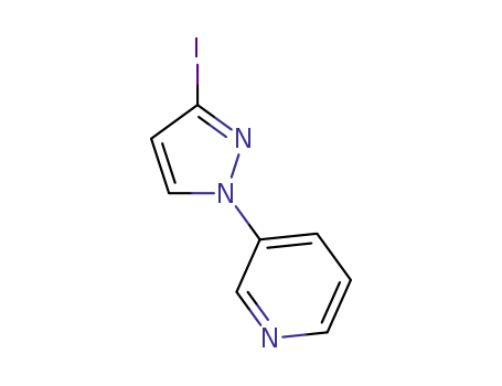 Molecular Structure of 1621525-07-2 (3-(3-iodo-1H-pyrazol-1-yl)pyridine)