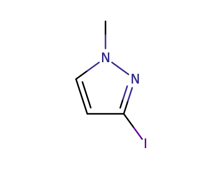 Molecular Structure of 92525-10-5 (3-IODO-1-METHYL-1H-PYRAZOLE)