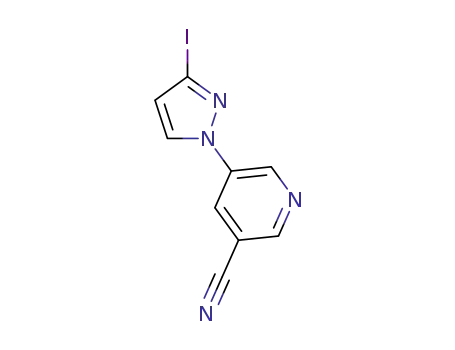 5-(3-iodo-1H-pyrazol-1-yl)nicotinonitrile