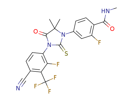 4-[3-(4-cyano-2-fluoro-3-trifluoromethyl-phenyl)-5,5-dimethyl-4-oxo-2-thioxo-imidazolidin-1-yl]-2-fluoro-N-methyl-benzamide