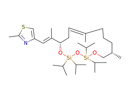 2-methyl-4-((1E)-2-((6S,13S)-2,2,4,4-tetraisopropyl-9,13-dimethyl-1,3,5-trioxa-2,4-disilacyclotetradec-8-en-6-yl)prop-1-en-1-yl)thiazole