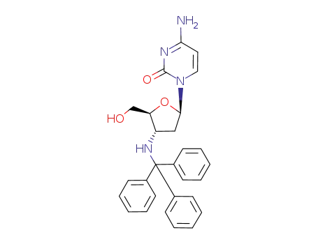 Molecular Structure of 899435-27-9 (3'-NH-trityl-2',3'-dideoxycytidine)