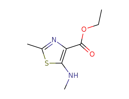 4-티아졸카르복실산,2-메틸-5-(메틸아미노)-,에틸에스테르(9CI)