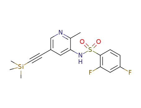 2,4-difluoro-N-(2-methyl-5-trimethylsilanylethynyl-pyridin-3-yl)-benzenesulfonamide