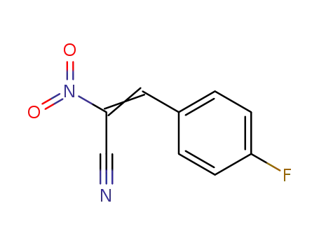 Molecular Structure of 103867-44-3 (2-Propenenitrile, 3-(4-fluorophenyl)-2-nitro-)