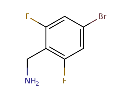 Molecular Structure of 887585-99-1 ((4-bromo-2,6-difluorophenyl)methanamine)