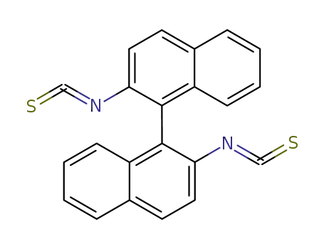 Molecular Structure of 194718-22-4 (1,1'-Binaphthalene, 2,2'-diisothiocyanato-, (1S)-)