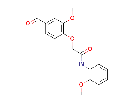 Molecular Structure of 247592-82-1 (2-(4-FORMYL-2-METHOXY-PHENOXY)-N-(2-METHOXY-PHENYL)-ACETAMIDE)