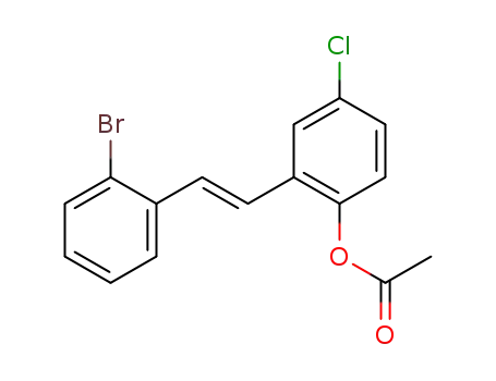 (E)-2-(2-bromostyryl)-4-chlorophenyl acetate