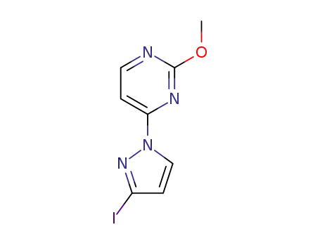 4-(3-iodo-1H-pyrazol-1-yl)-2-methoxypyrimidine