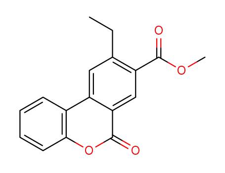 9-ethyl-6H-dibenzo[b,d]pyran-6-one-8-carboxylic acid methyl ester