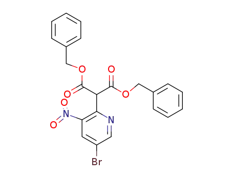 dibenzyl 2-(5-bromo-3-nitropyridin-2-yl)malonate