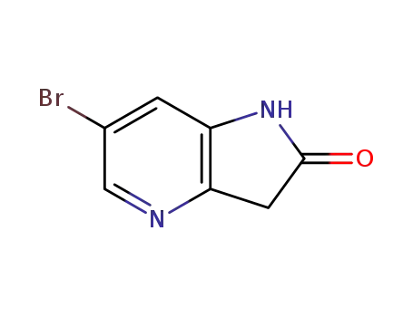 Molecular Structure of 1190319-62-0 (6-Bromo-4-aza-2-oxindole)