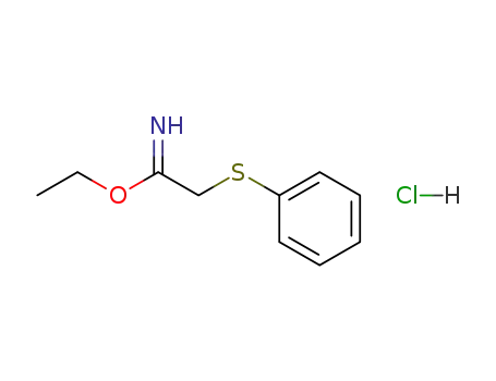 Ethanimidic acid, 2-(phenylthio)-, ethyl ester, hydrochloride