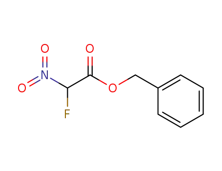 Molecular Structure of 103218-02-6 (Acetic acid, fluoronitro-, phenylmethyl ester)