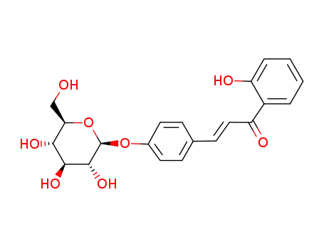 Molecular Structure of 81793-82-0 (4-β-D-glucopyranosyloxy-2'-hydroxy-<i>trans</i>-chalcone)