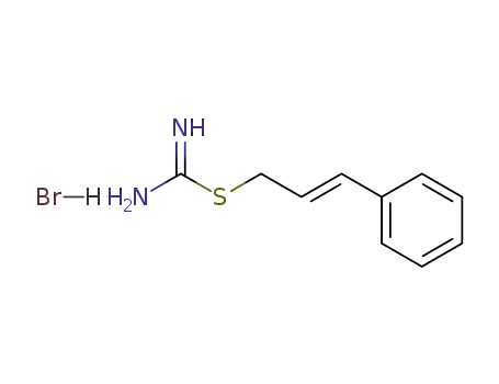 Molecular Structure of 64931-96-0 (Carbamimidothioic acid, 3-phenyl-2-propenyl ester,monohydrobromide)