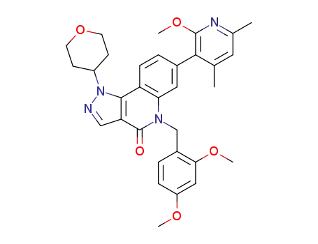 5-(2,4-dimethoxybenzyl)-7-(2-methoxy-4,6-dimethylpyridin-3-yl)-1-(tetrahydro-2H-pyran-4-yl)-1H-pyrazolo[4,3-c]quinolin-4(5H)-one