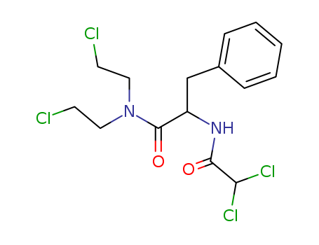 Benzenepropanamide,N,N-bis(2-chloroethyl)-a-[(2,2-dichloroacetyl)amino]- cas  1462-80-2