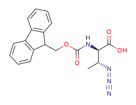Molecular Structure of 1229394-75-5 (Fmoc-(2R,3R)-2-amino-3-azidobutanoic acid)