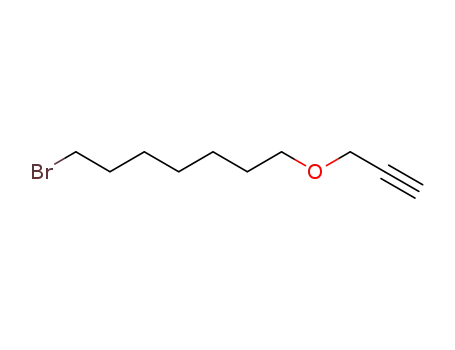Molecular Structure of 452340-33-9 (Heptane, 1-bromo-7-(2-propynyloxy)-)