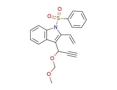 2-ethenyl-3-[1-(methoxymethyloxy)prop-2-yn-1-yl]-N-(phenylsulfonyl)indole