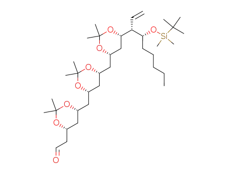 [(4R,6R)-6-((4R,6S)-6-{(4S,6S)-6-[(1S,2R)-2-(tert-Butyl-dimethyl-silanyloxy)-1-vinyl-heptyl]-2,2-dimethyl-[1,3]dioxan-4-ylmethyl}-2,2-dimethyl-[1,3]dioxan-4-ylmethyl)-2,2-dimethyl-[1,3]dioxan-4-yl]-acetaldehyde