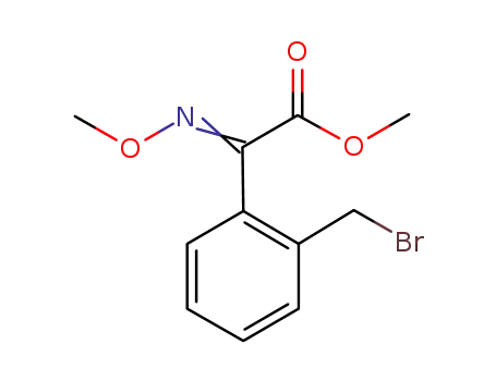 Molecular Structure of 115199-26-3 ((E)-Methyl-2-(2-broMoMethylphenyl)-2-MethoxyiMinoacetate)