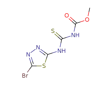 Carbamic acid, [[(5-bromo-1,3,4-thiadiazol-2-yl)amino]thioxomethyl]-,
methyl ester