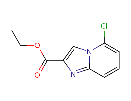 Molecular Structure of 67625-36-9 (5-Chloroimidazo[1,2-a]pyridine-2-carboxylic acid ethyl ester)