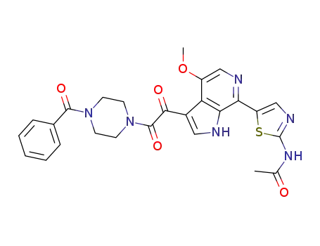 N-(5-(3-(2-(4-benzoylpiperazin-1-yl)-2-oxoacetyl)-4-methoxy-1H-pyrrolo[2,3-c]pyridin-7-yl)thiazol-2-yl)acetamide