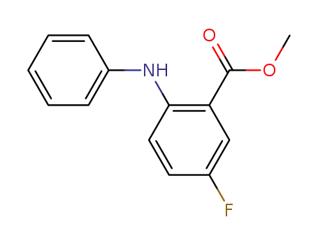 Molecular Structure of 60041-92-1 (methyl 5-fluoro-2-phenylaminobenzoate)