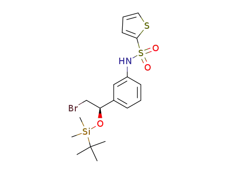 2-Thiophenesulfonamide,
N-[3-[(1R)-2-bromo-1-[[(1,1-dimethylethyl)dimethylsilyl]oxy]ethyl]phenyl]-