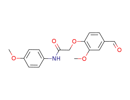 Molecular Structure of 32725-79-4 (2-(4-FORMYL-2-METHOXY-PHENOXY)-N-(4-METHOXY-PHENYL)-ACETAMIDE)