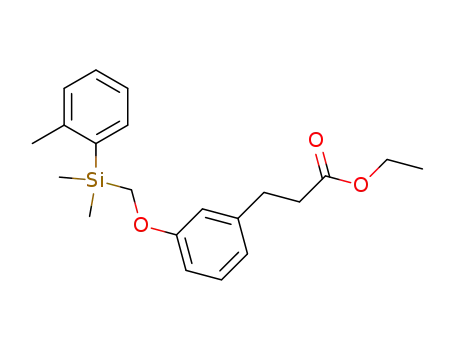 ethyl-3-<((2-methylphenyl)dimethylsilyl)methoxy>propinoate