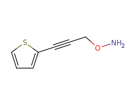Molecular Structure of 782423-57-8 (Hydroxylamine, O-[3-(2-thienyl)-2-propynyl]- (9CI))