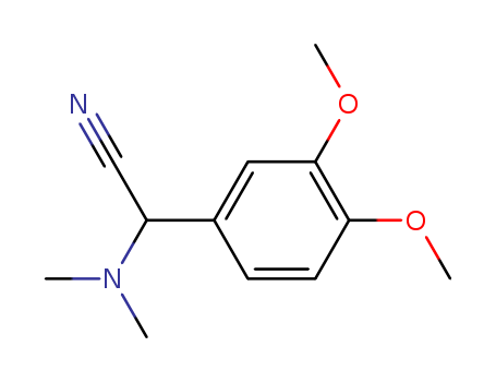 2-(3,4-dimethoxyphenyl)-2-dimethylamino-acetonitrile cas  37672-97-2