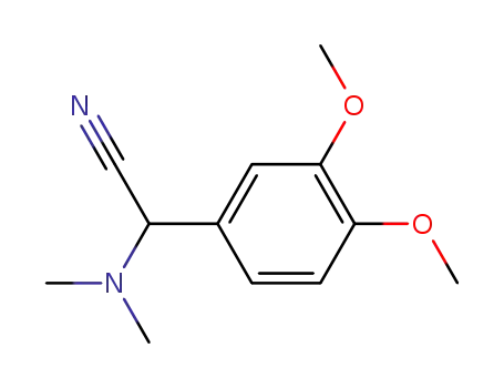 Molecular Structure of 37672-97-2 ((3,4-dimethoxyphenyl)(dimethylamino)acetonitrile)